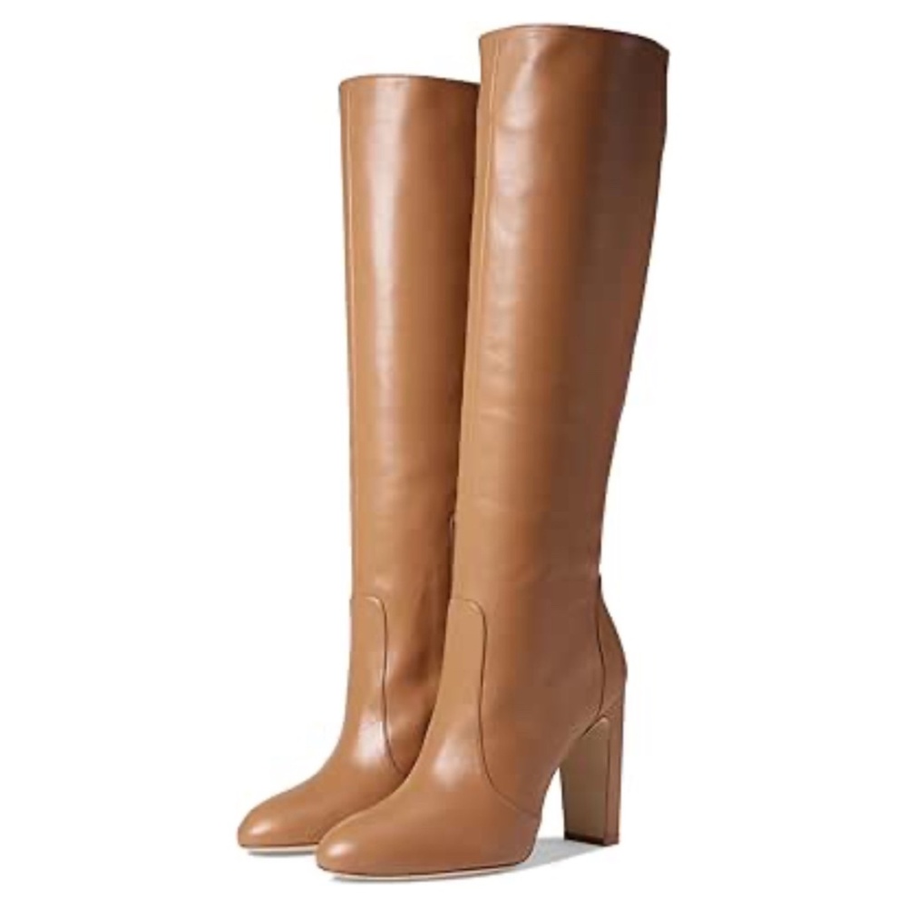 Stuart Weitzman Vida 100 Knee High Boot Tan 9 B, Brand New In Box